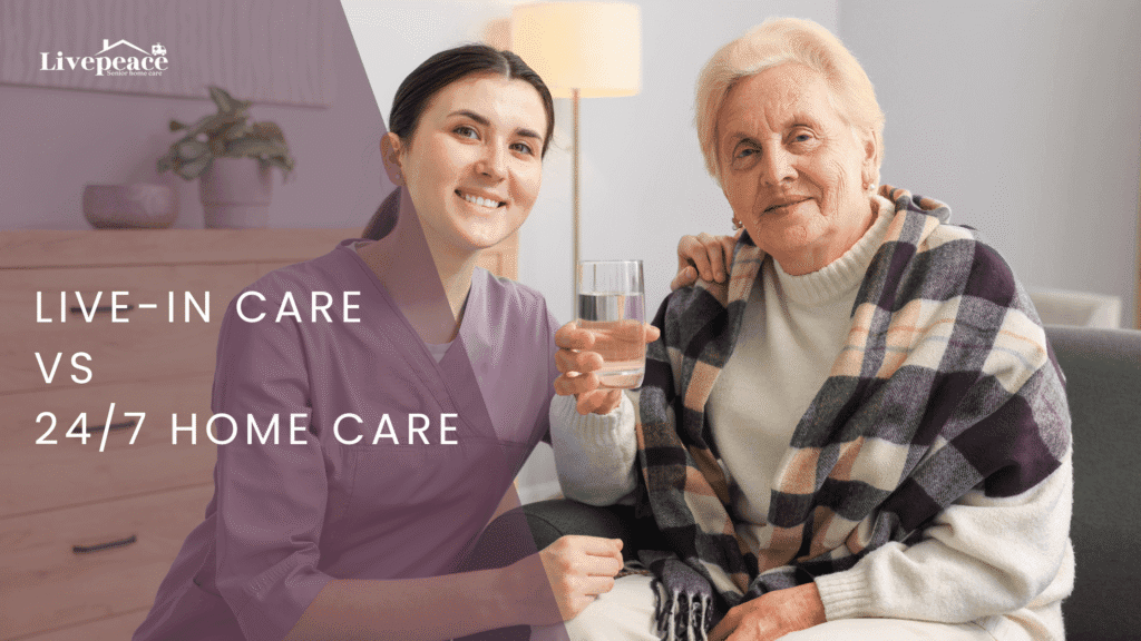 caregiver with elderly women