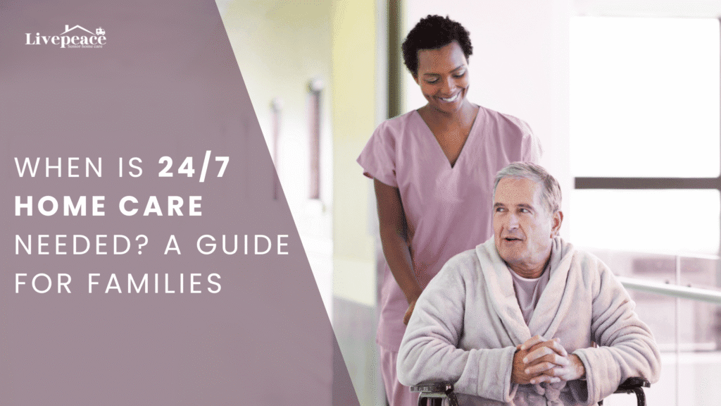 caregiver with elderly person