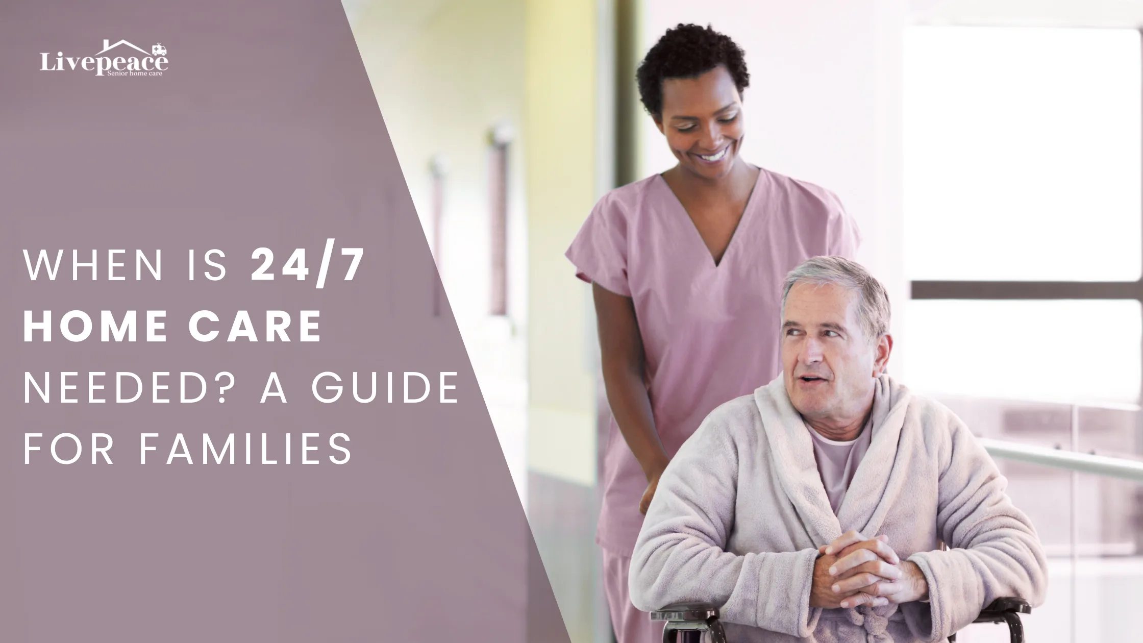 caregiver with elderly person