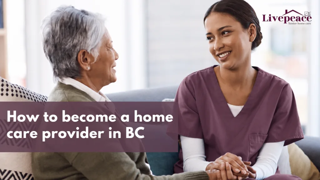 Senior woman talking with a home care caregiver in Vancouver, illustrating how families can choose the right senior home care agency.
